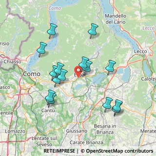 Mappa Via Alserio, 22036 Erba CO, Italia (7.29667)