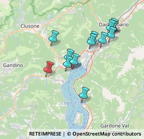 Mappa Via Giuseppe Garibaldi, 24063 Castro BG, Italia (6.55385)