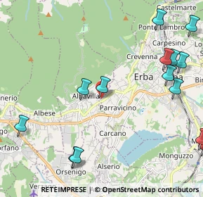 Mappa Via Como, 22031 Albavilla CO, Italia (2.93267)