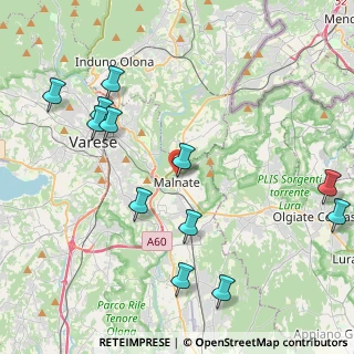 Mappa Via Macazzola, 21046 Malnate VA, Italia (4.8975)