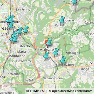 Mappa Via Macazzola, 21046 Malnate VA, Italia (2.69143)