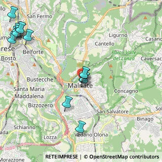 Mappa Via Macazzola, 21046 Malnate VA, Italia (2.75357)