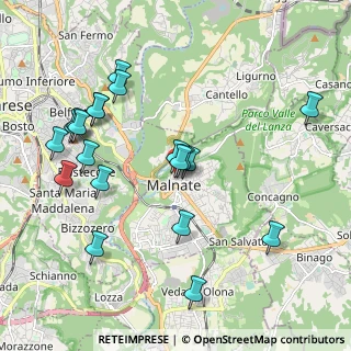 Mappa Via Macazzola, 21046 Malnate VA, Italia (2.113)