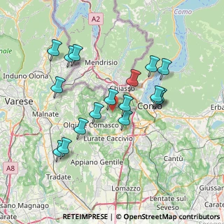 Mappa Via Salvadonica, 22020 Gironico CO, Italia (6.92353)