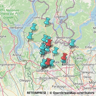 Mappa Via Riccardo Lombardi, 21100 Varese VA, Italia (11.125)