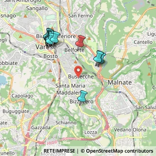 Mappa Via Riccardo Lombardi, 21100 Varese VA, Italia (2.08471)
