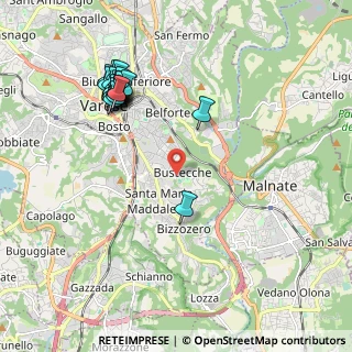 Mappa Via Riccardo Lombardi, 21100 Varese VA, Italia (2.21)