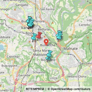 Mappa Via Riccardo Lombardi, 21100 Varese VA, Italia (1.79071)