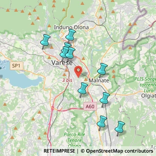 Mappa Via Riccardo Lombardi, 21100 Varese VA, Italia (4.35909)