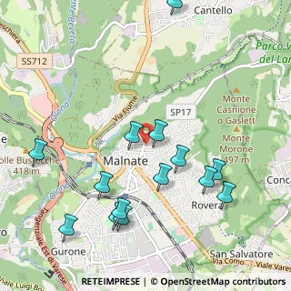 Mappa Via I Maggio, 21046 Malnate VA, Italia (1.135)