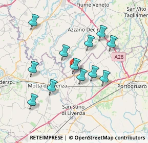 Mappa Via Degli Alpini, 33076 Pravisdomini PN, Italia (6.67583)