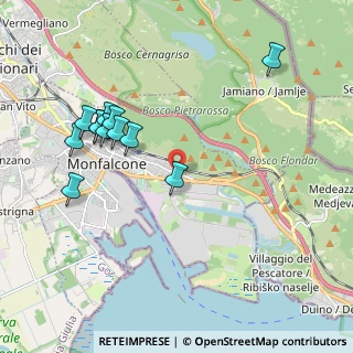 Mappa Via delle Vigne, 34074 Monfalcone GO, Italia (2.06083)