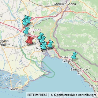 Mappa Via delle Vigne, 34074 Monfalcone GO, Italia (5.96467)