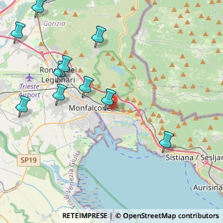 Mappa Via delle Vigne, 34074 Monfalcone GO, Italia (5.60455)