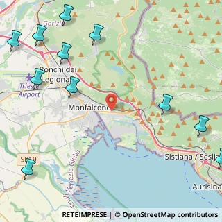 Mappa Via delle Vigne, 34074 Monfalcone GO, Italia (6.61091)