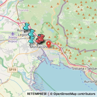 Mappa Via delle Vigne, 34074 Monfalcone GO, Italia (2.83583)