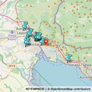Mappa Via delle Vigne, 34074 Monfalcone GO, Italia (2.87125)