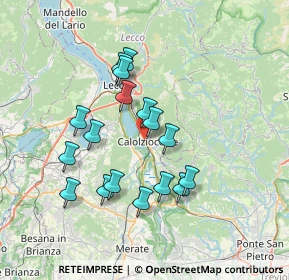 Mappa Via Attilio Galli, 23801 Calolziocorte LC, Italia (6.39118)