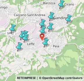 Mappa Via Andrea Fantoni, 24026 Leffe BG, Italia (0.91417)