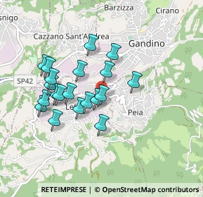 Mappa Via Andrea Fantoni, 24026 Leffe BG, Italia (0.779)