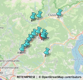 Mappa Via Andrea Fantoni, 24026 Leffe BG, Italia (5.25667)