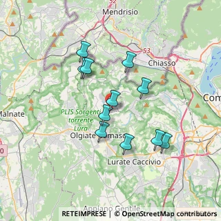 Mappa Via XXV Aprile, 22020 Faloppio CO, Italia (3.08909)