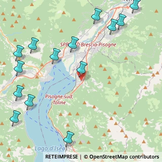 Mappa Via Primo Maggio, 25055 Pisogne BS, Italia (5.99071)