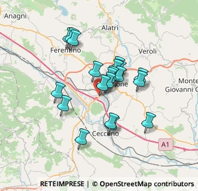 Mappa EX MONTI LEPINI, 03100 Frosinone FR, Italia (5.492)