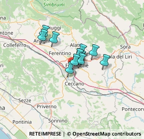 Mappa EX MONTI LEPINI, 03100 Frosinone FR, Italia (8.12667)