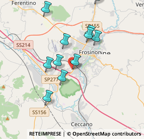 Mappa EX MONTI LEPINI, 03100 Frosinone FR, Italia (3.70091)