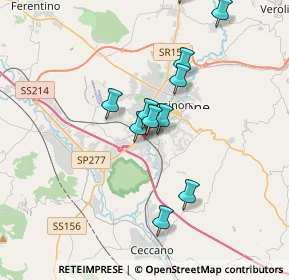 Mappa Via Pier Luigi Giovanni da Palestrina, 03100 Frosinone FR, Italia (3.39636)