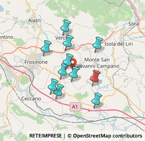 Mappa Via Farnete, 03022 Boville Ernica FR, Italia (5.94818)