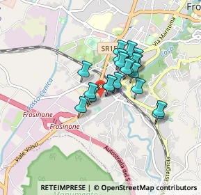 Mappa Via Licinio Refice, 03100 Frosinone FR, Italia (0.635)