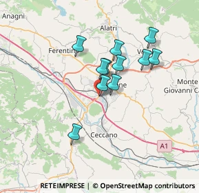 Mappa Via Licinio Refice, 03100 Frosinone FR, Italia (5.76182)