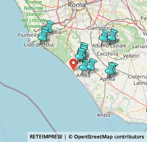 Mappa Via Odessa, 00071 Pomezia RM, Italia (12.74286)