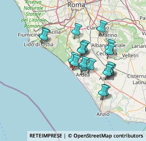 Mappa Via Odessa, 00071 Pomezia RM, Italia (12.1345)