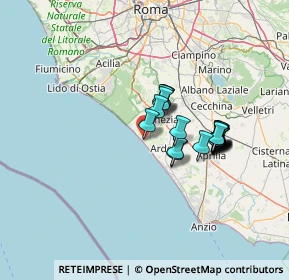 Mappa Via Odessa, 00071 Pomezia RM, Italia (11.2635)