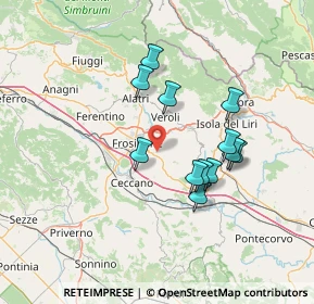 Mappa 03020 Torrice FR, Italia (12.84667)