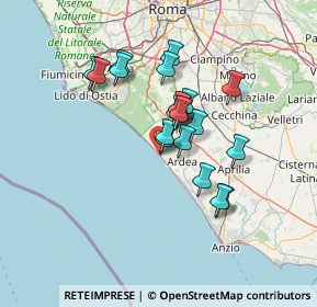 Mappa Via Olanda, 00071 Pomezia RM, Italia (11.353)