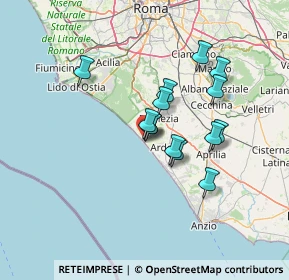 Mappa Via la Spezia, 00071 Torvaianica RM, Italia (11.29214)