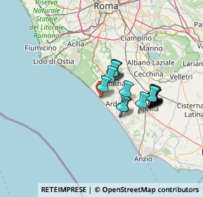 Mappa Via la Spezia, 00071 Torvaianica RM, Italia (11.2035)