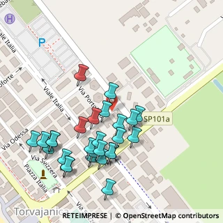 Mappa Via la Spezia, 00071 Torvaianica RM, Italia (0.13333)