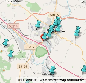 Mappa Viale Volsci 172 Già, 03100 Frosinone FR, Italia (5.49)