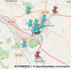 Mappa Viale Volsci 172 Già, 03100 Frosinone FR, Italia (2.86455)