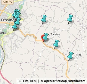 Mappa Via Casilina Sud, 03020 Torrice FR, Italia (2.6325)