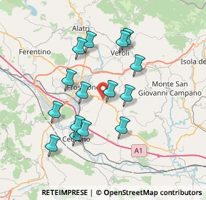 Mappa Via Casilina Sud, 03020 Torrice FR, Italia (7.022)