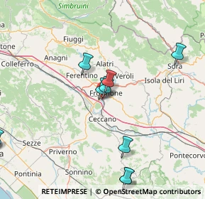 Mappa Viale Giuseppe Verdi, 03100 Frosinone FR, Italia (21.76727)