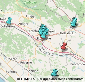 Mappa Viale Giuseppe Verdi, 03100 Frosinone FR, Italia (18.531)