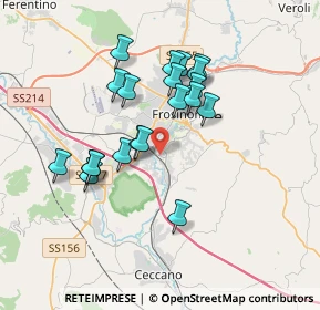Mappa Viale Giuseppe Verdi, 03100 Frosinone FR, Italia (3.3275)