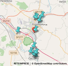 Mappa Viale Giuseppe Verdi, 03100 Frosinone FR, Italia (4.04615)